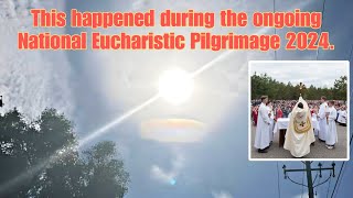 Natl Eucharistic Pilgrimage while in Oregon Indianapolis Appeared a Host a Ciborium in the Sky [upl. by Mosa681]