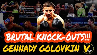 10 Gennady Golovkin Greatest Knockouts [upl. by Anilecram]