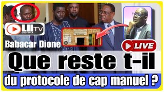 Direct LES VENDREDIS DE BABACAR DIONE THÈME QUE RESTE TIL DU PROTOCOLE DE CAP MANUEL [upl. by Anelav]