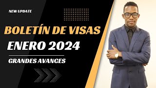 Boletín de Visa Enero 2024 GRANDES AVANCES GENERAL Y MEXICO boletindevisas visabulletin [upl. by Anol378]