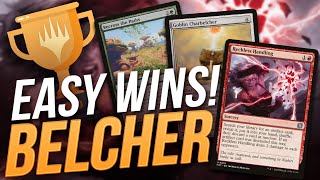 EASY TURN 2 WINS amp TROPHY 🏆 MTG Modern Goblin Charbelcher  Reckless Handling  Magic The Gathering [upl. by Aisitel845]