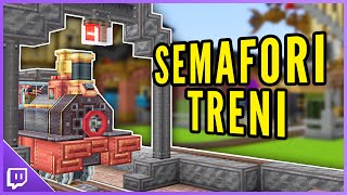 I SEMAFORI per i TRENI su MINECRAFT  CreateCraft Minecraft ITA [upl. by Elonore230]