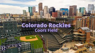 Destination Denver  Drone View Over Coors Field  Colorado Rockies  2020 [upl. by Eriuqs]