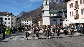 AGORDO LA SFILATA DELLA FANFARA DELLA BRIGATA ALPINA CADORE [upl. by Buroker]