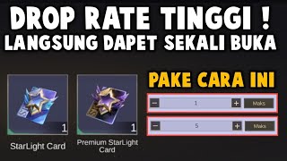 LANGSUNG DAPET KARTU STARLIGHT PAKE CARA INI  DROP RATE TINGGI ATAU HOKI [upl. by Culbert]