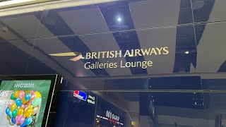 British Airways  Business Class Lounge  Galleries Lounge  North Galleries Lounge  Heathrow T5 [upl. by Atiuqad]