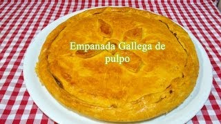 Cómo hacer empanada Gallega de pulpo receta [upl. by Durrett619]