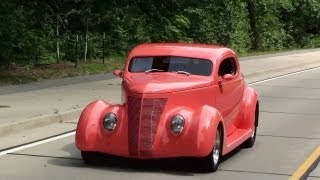 Test Driving 1937 Ford Coupe Street Rod  Fast Lane Classic Cars [upl. by Acim]