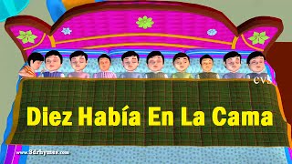 Diez Había En La Cama Musica Infantil En Ingles  Canciones Infantiles En Ingles [upl. by Chariot243]