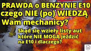 Prawda o benzynie E10 Tego NIE powiedzą wam mechanicy [upl. by Hedaza]