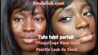 ASTUCE Teint parfait facilement tuto make up Rose Gold GRWM [upl. by Saks246]