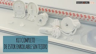 Cómo se monta una tela de estor en nuestro kit enrollable [upl. by Ednalrim]