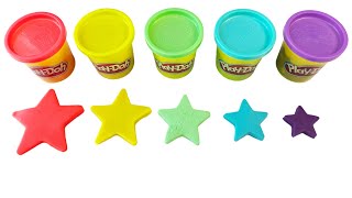 Aprende las Formas de Estrellas  Plastilina PLAYDOH para Niños de Preescolar [upl. by Odlaner]