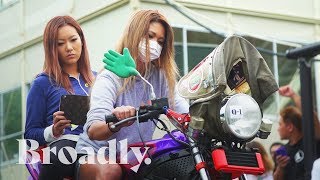 The Woman Revving Motorcycles like Music in Japan [upl. by Ahseenyt549]