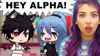 Roommates With The Alpha 🐾 Gacha Life Mini Movie Reaction [upl. by Yeliw]