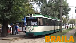 Trams in Braila  Tramvaie in Braila [upl. by Egwan]