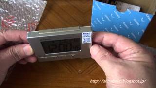 カシオ 電波時計 CASIO DQD80Jを買って見ました。 RADIO WAVE CLOCK Receiving 01 [upl. by Yenahc]