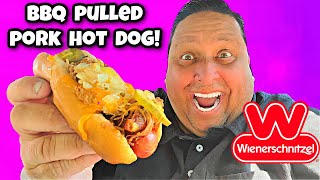 quotWienerschnitzels New BBQ Pulled Pork Hot Dog A Succulent twist on an American Classicquot [upl. by Derzon]