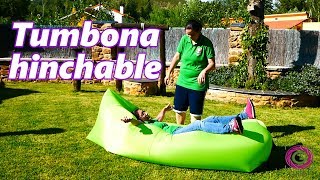 Tumbona hinchable para playa o camping ¿Merece la pena [upl. by Kaehpos]