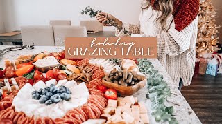 EASY HOLIDAY GRAZING TABLE  how to make a charcuterie spread that will amaze your guests [upl. by Engleman]