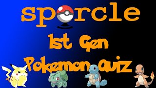 Gen 1 Pokemon Sporcle Quiz [upl. by Talbott]