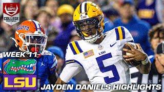 Jayden Daniels with over 500 TOT YDS vs Florida 😱 HE DOES IT ALL 😤  ESPN College Football [upl. by Gerkman]