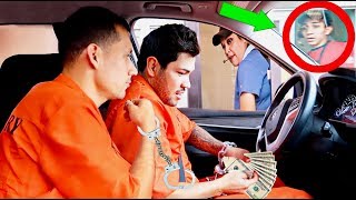 PRISONERS DRIVE THRU PRANK  Crazy Reactions [upl. by Christiane]