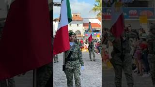 DESFILE CÍVICO MILITAR 2024 en Puerto Vallarta shorts [upl. by Dnomed232]