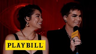 Meet Broadways Newest Emcee and Sally Bowles Adam Lambert and Auliʻi Cravalho [upl. by Disario]