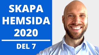 Skapa Hemsida 2020  DEL 7 Designa Hemsidan Med Elementor Pagebuilder [upl. by Ramiah19]