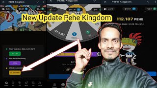 Pehe Kingdom New Update  Pehe Kingdom Ton Withdraw Kaise Kare  Spin amp Earn Ton  pehe airdrop [upl. by Latoye]