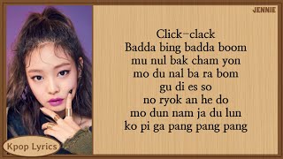 BLACKPINK BOOMBAYAH Easy Lyrics [upl. by Akkinahs]