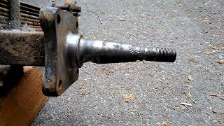 Boat trailer axle spindle repair with JB Weld [upl. by Aurelie]