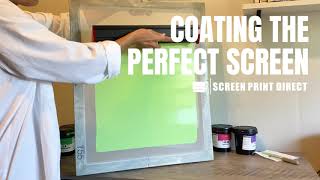 How to coat a screen with emulsion [upl. by Hakaber]