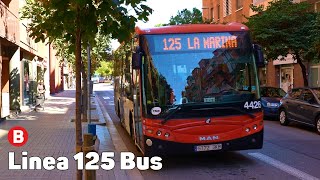 125 Bus  Autobús de Barcelona  Viaje completo [upl. by Clarinda821]