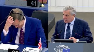 Farage vs Tajani Battle over history [upl. by Carleen]