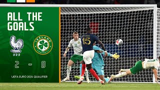 ALL THE GOALS  France 20 Ireland  UEFA Euro 2024 Qualifier Highlights [upl. by Cheri]