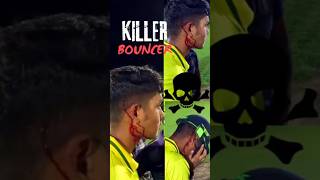 Killer Bouncer Injured Batsman😱  Dangerous Bouncer Ball💀 cricket shots shorts [upl. by Gaddi378]