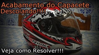 Capacete No Risk com Acabamento Descolado  VEJA COMO RESOLVER [upl. by Nauqas]