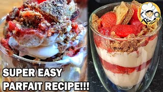 STRAWBERRY WAFER PARFAIT SUPER EASY DESSERT  KUSINERONG ARKITEKTO [upl. by Jaenicke115]