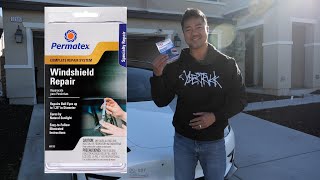 How to fix your Tesla Model 3 windshield crack with a 10 Permatex Windshield Repair [upl. by Netsreik831]