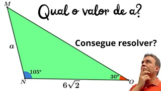 Questão muito linda de geometria Ângulos e segmentos do triângulo profdarlao [upl. by Almap]