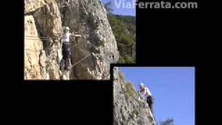 Via Ferrata One Minute Belvedere Nax Switzerland [upl. by Netsryk298]