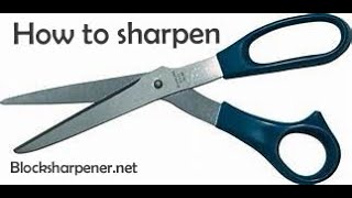 How to sharpen Scissors and clippers with Blocks Scissor sharpener [upl. by Aizek85]