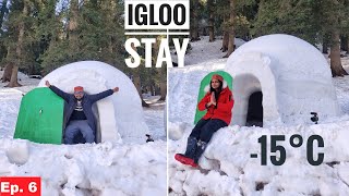 GOING FOR IGLOO CAMPING IN MANALI  How will we Survive in 15°C  😲😵  Part 6 [upl. by Glogau]