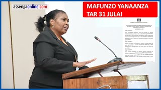 SENSA 2022 TAARIFA KUHUSU MAFUNZO YA SENSA MAFUNZO YATAANZA TAREHE 31 JULY 2022 [upl. by Bonneau903]