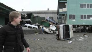 Tsunami Devastation in Ishinomaki City Japan as Survivors Deal With Disaster  15th March 2011 [upl. by Fessuoy520]