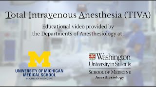 Total Intravenous Anesthesia TIVA Education [upl. by Linc]