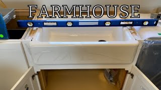 HOW TO install Farmhouse Under mount custom sink supports [upl. by Letreece]