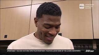 Rui Hachimura PostGame Interview  Los Angeles Lakers vs Memphis Grizzlies [upl. by Allsopp]